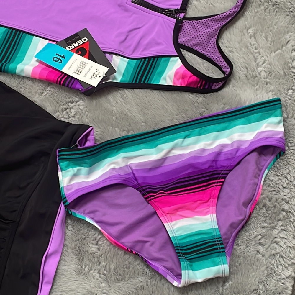 Gerry-girls 3 piece (Bikini set + yoga shorts size 16) - Picture 6 of 7
